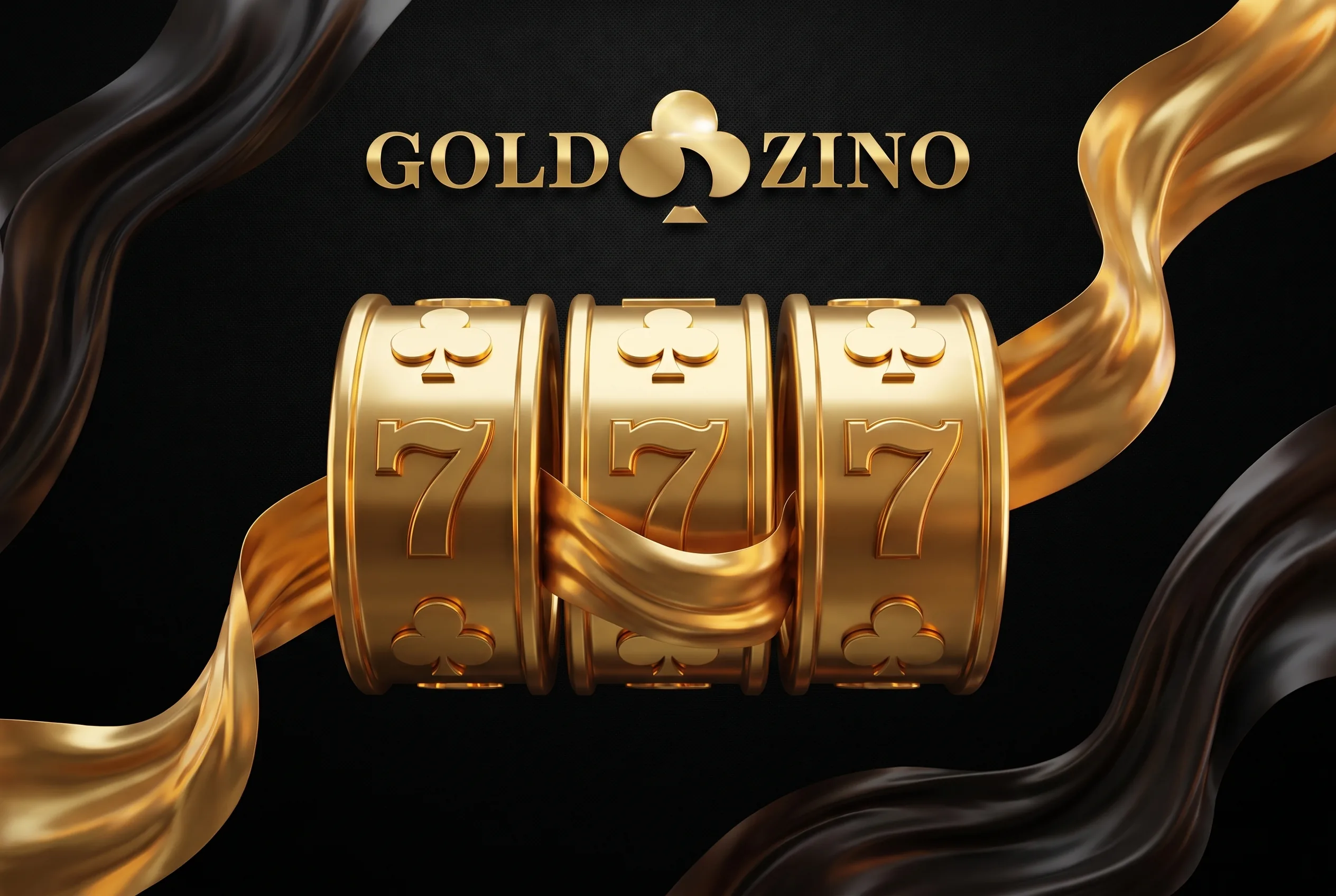 Slot GoldZino in oro su sfondo nero